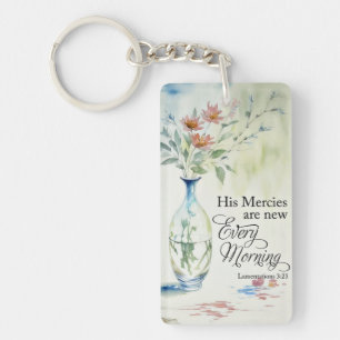 His mercies are new every morning keychain