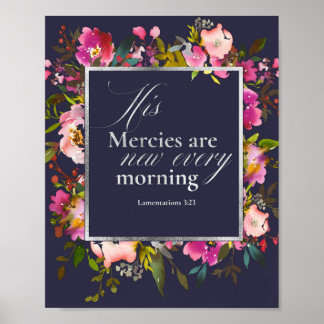 His Mercies Are New Every Morning Poster