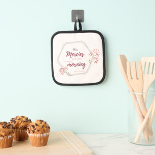 His Mercies are New Inspirational Scripture Verse Pot Holder