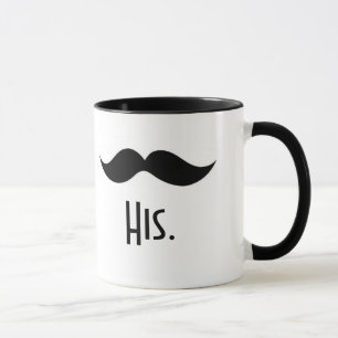 "His" Moustache Mug