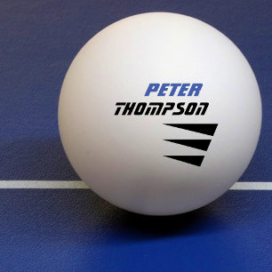 his name logo table tennis ping pong ball