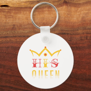 His Queen Keychain