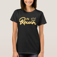 His Queen Neon Light Typography