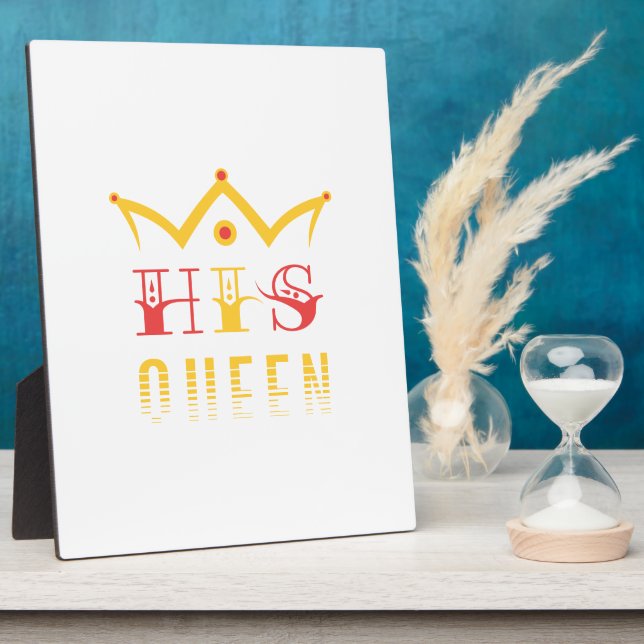 His Queen Plaque (Side)