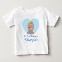 His Royal Cuteness | Funny Cute Personalized Blue