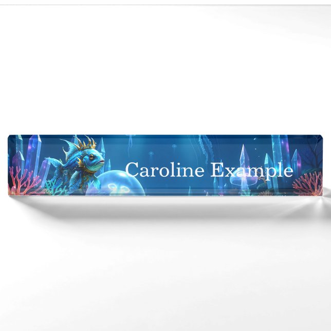 His Royal Fishness  Nameplate (Front)