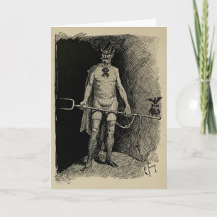 "His Satanic Majesty" Greeting Card