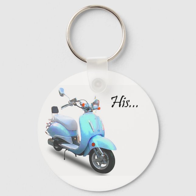 His Scooter Keychain (Front)