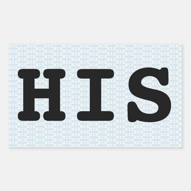 His Sticker (Front)