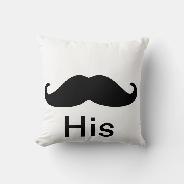His Throw Pillow for Him (Front)