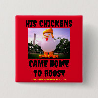 HIS (TRUMP'S) CHICKENS CAME HOME TO ROOST Button