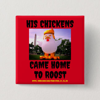 HIS (TRUMP'S) CHICKENS CAME HOME TO ROOST Button