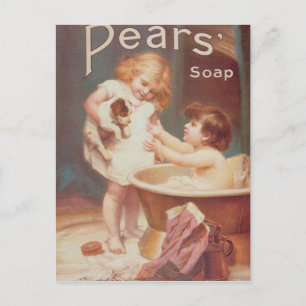 'His Turn Next', from the Pears Annual Postcard