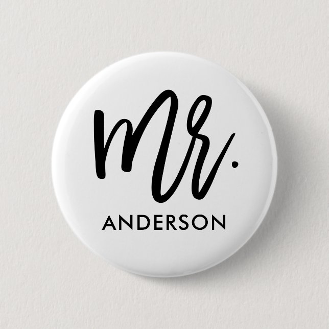 His Very Own Personalized Name 2 Inch Round Button (Front)