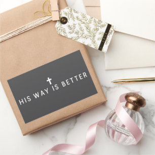 His Way Is Better Christian Jesus Faith Gift Sticker