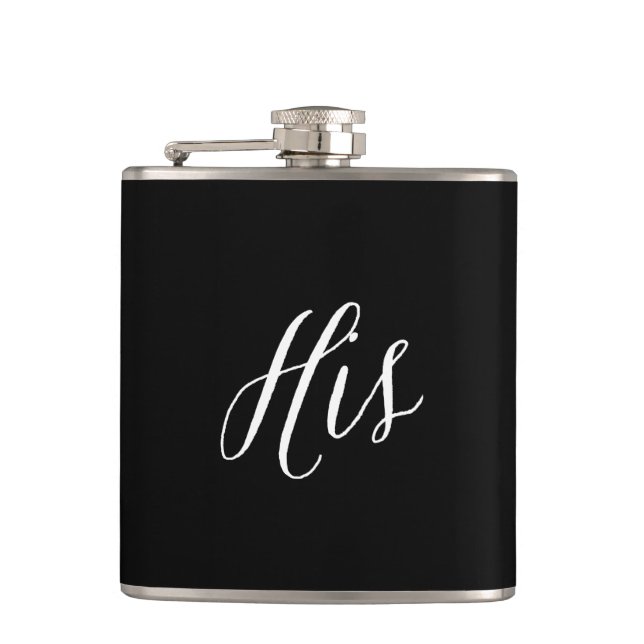 His | Wedding Flask (Front)