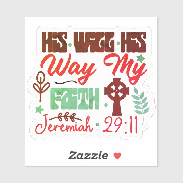 His Will Sticker (Sheet)