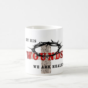 his wounds  coffee mug