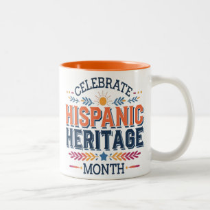 hispani heritage month Two-Tone coffee mug