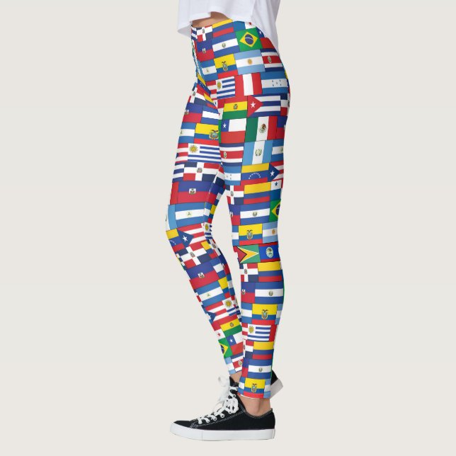 Hispanic Heritage Flag Leggings  (Left)