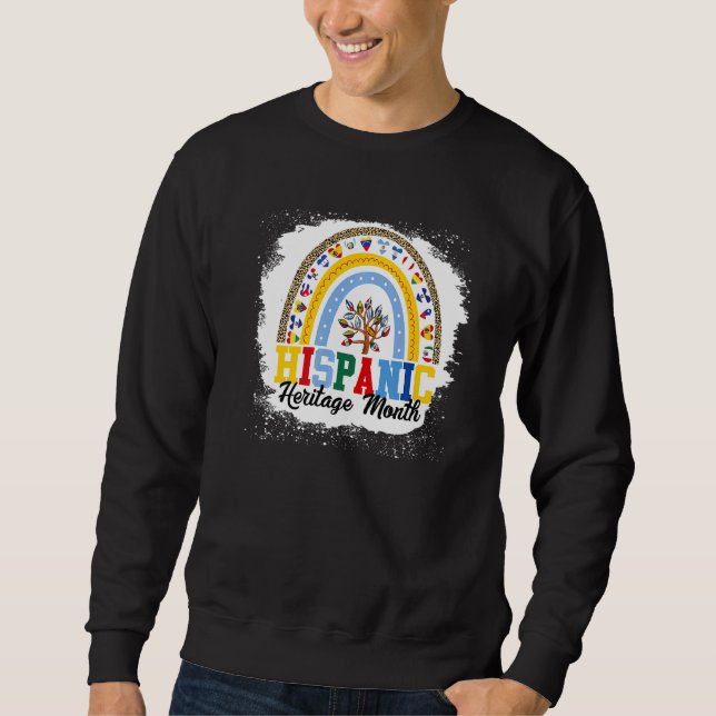Hispanic Heritage Month All Countries Flags Rainbo Sweatshirt (Front)