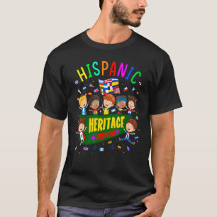 Hispanic Heritage Month Celebration For Kids All F T-Shirt