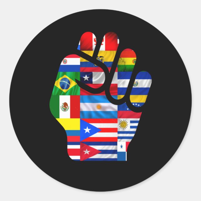 Hispanic Heritage Month  Classic Round Sticker (Front)