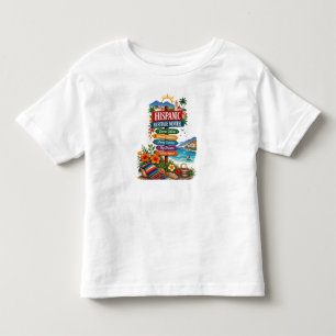 Hispanic Heritage Month Coastal Celebration Toddler T-shirt