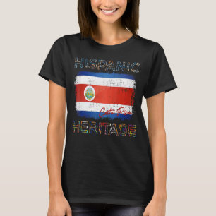 Hispanic Heritage Month Costa Rica Flag Costa Rica T-Shirt