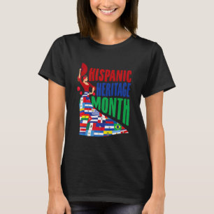 Hispanic Heritage Month Dancing Woman Latin Americ T-Shirt