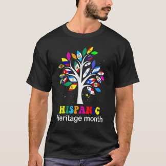 Hispanic Heritage Month Decoration Tree Roots Lat T-Shirt