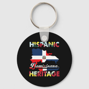Hispanic Heritage Month Dominican Republic Flag Do Keychain