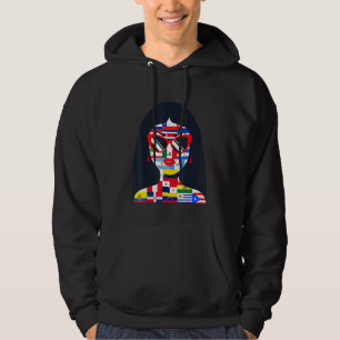 Hispanic Heritage Month  Flags Hispanic Women Girl Hoodie