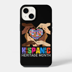 Hispanic Heritage Month Hands Heart iPhone 14 Case