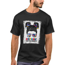 Hispanic Heritage Month Kids Messy Bun 2024