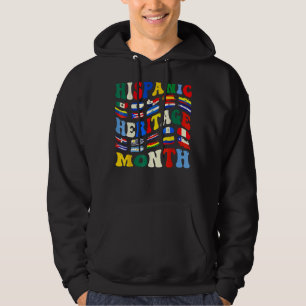 Hispanic Heritage Month  Latino Countries Flag Gro Hoodie