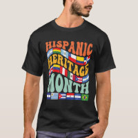 Hispanic Heritage Month Latino Countries Flag Vint