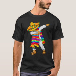 Hispanic Heritage Month Mexico Boy Men Dabbing Mex T-Shirt