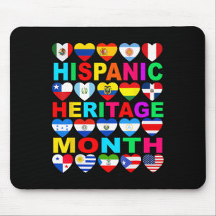 Hispanic Heritage Month National Latino Countries  Mouse Pad