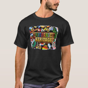 Hispanic Heritage Month National Latino Countries T-Shirt