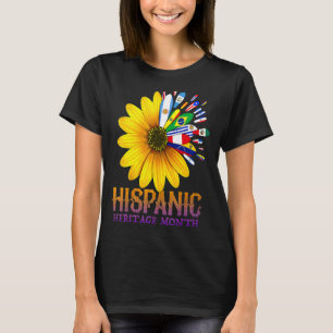 Hispanic Heritage Month National Latino Pretty Flo T-Shirt