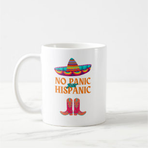 Hispanic Heritage Month No Panic Hispanic funny  Coffee Mug