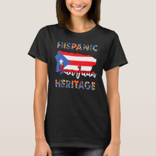 Hispanic Heritage Month Puerto Rico Flag San Juan T-Shirt