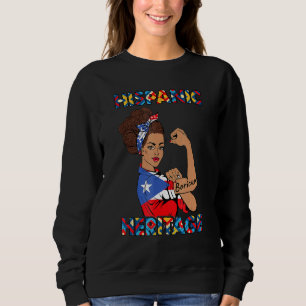 Hispanic Heritage Month Puerto Rico Girls Youth W Sweatshirt
