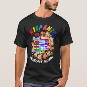 Hispanic Heritage Month Shirt Kids Boy Girl Toddle