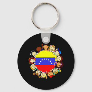 Hispanic Heritage Month Venezuela Kids Boy Venezue Keychain