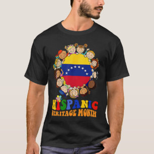 Hispanic Heritage Month Venezuela Kids Boys Girls T-Shirt