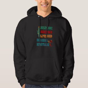Hispanic Heritage & Proud High School History Teac Hoodie