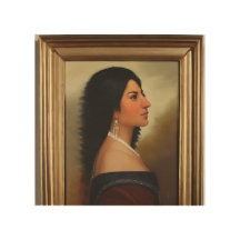 Hispanic Lady Oil Painting. 