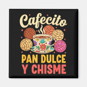 Hispanic mexican concha coffee cafecito pan dulce magnet